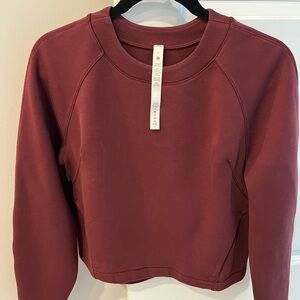 Lululemon Athletica Maroon Crewneck Top like new size 4